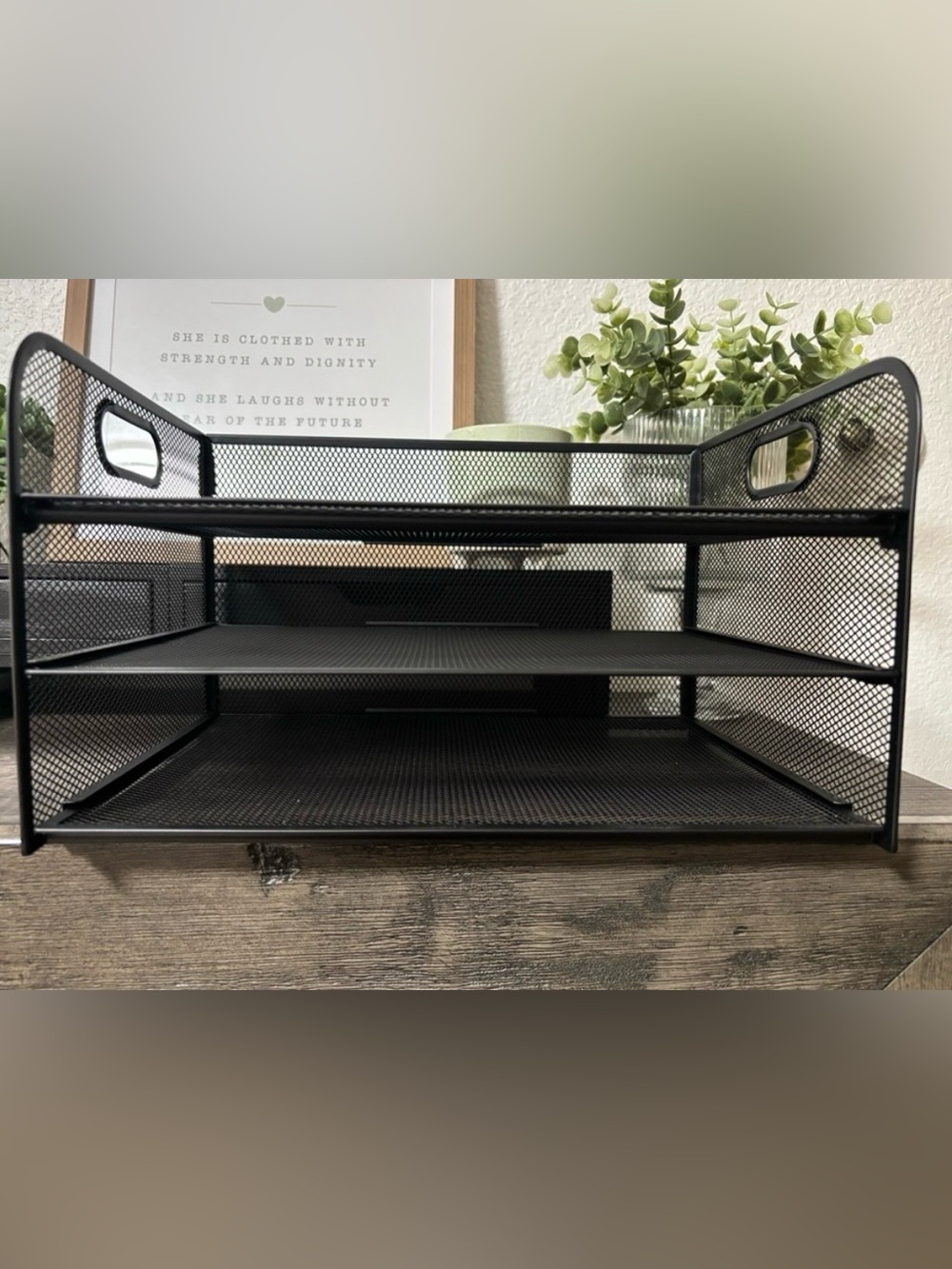 Black Mesh 3-Tier Desk
Organizer (NWOT)